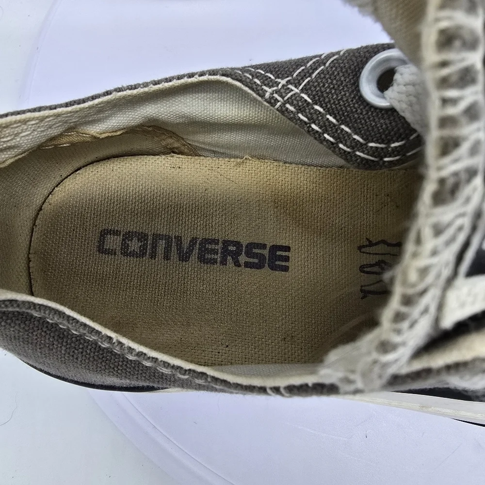 Converse Shoes Women's 7 Chuck Taylor All Star Low Sneakers Gray Canvas